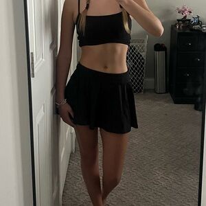 FP Movement by Free People Black Mini Skirt